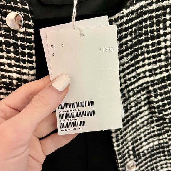 NWT & OTHER STORIES Tailored Tweed Jacket - Picture 3 of 10